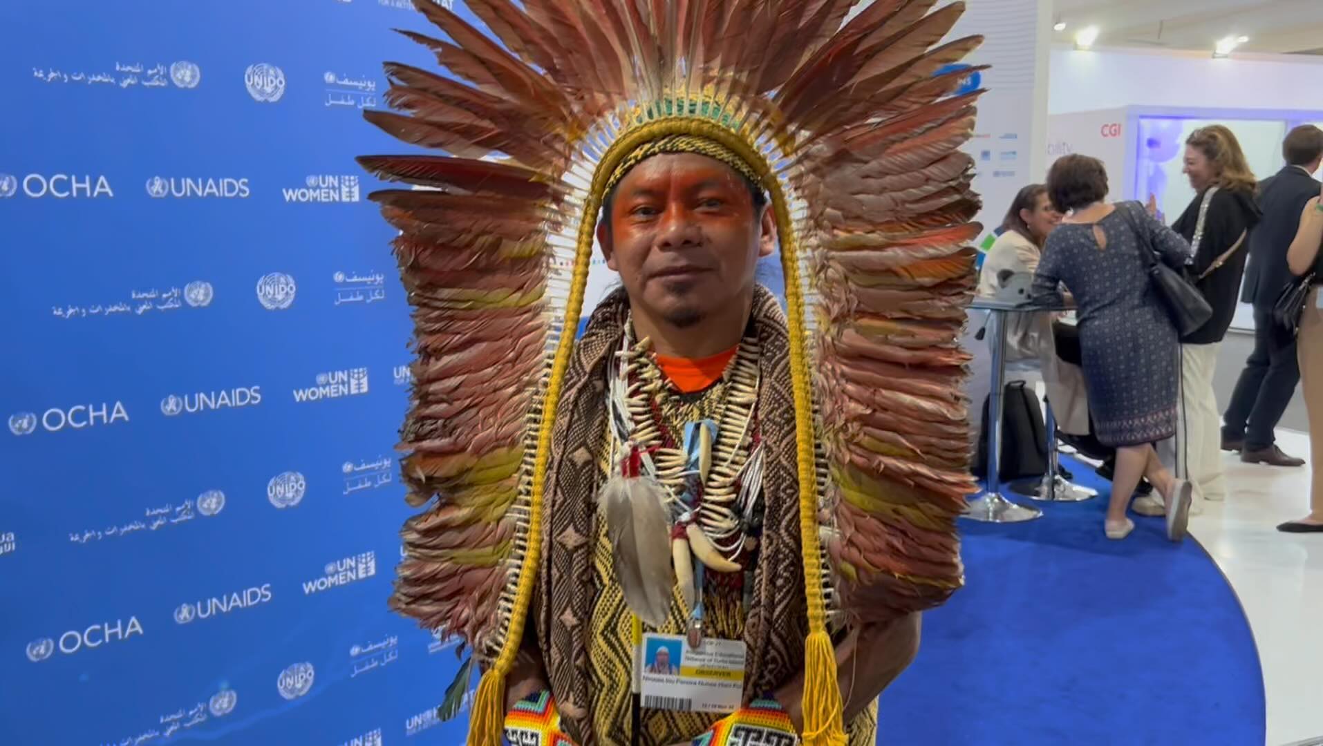 #COP27  - “a trade show where our lives are being negotiated” 

During my free time at #COP27 , I took interview of various young climate activists and environmentalists from various countries to amplify their voices.

Here is one of my interview with an Indigenous leader from Brazil 🇧🇷 fighting to save Amazon forests. 🥰🙏🏻